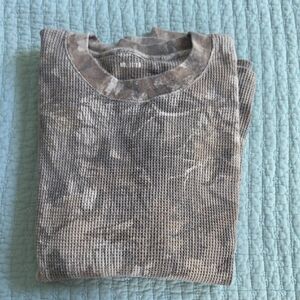 Hollister Brown and Tan Thermal Top